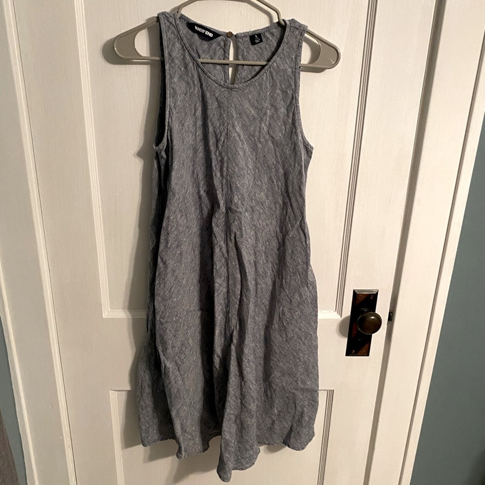 Lands end linen dress